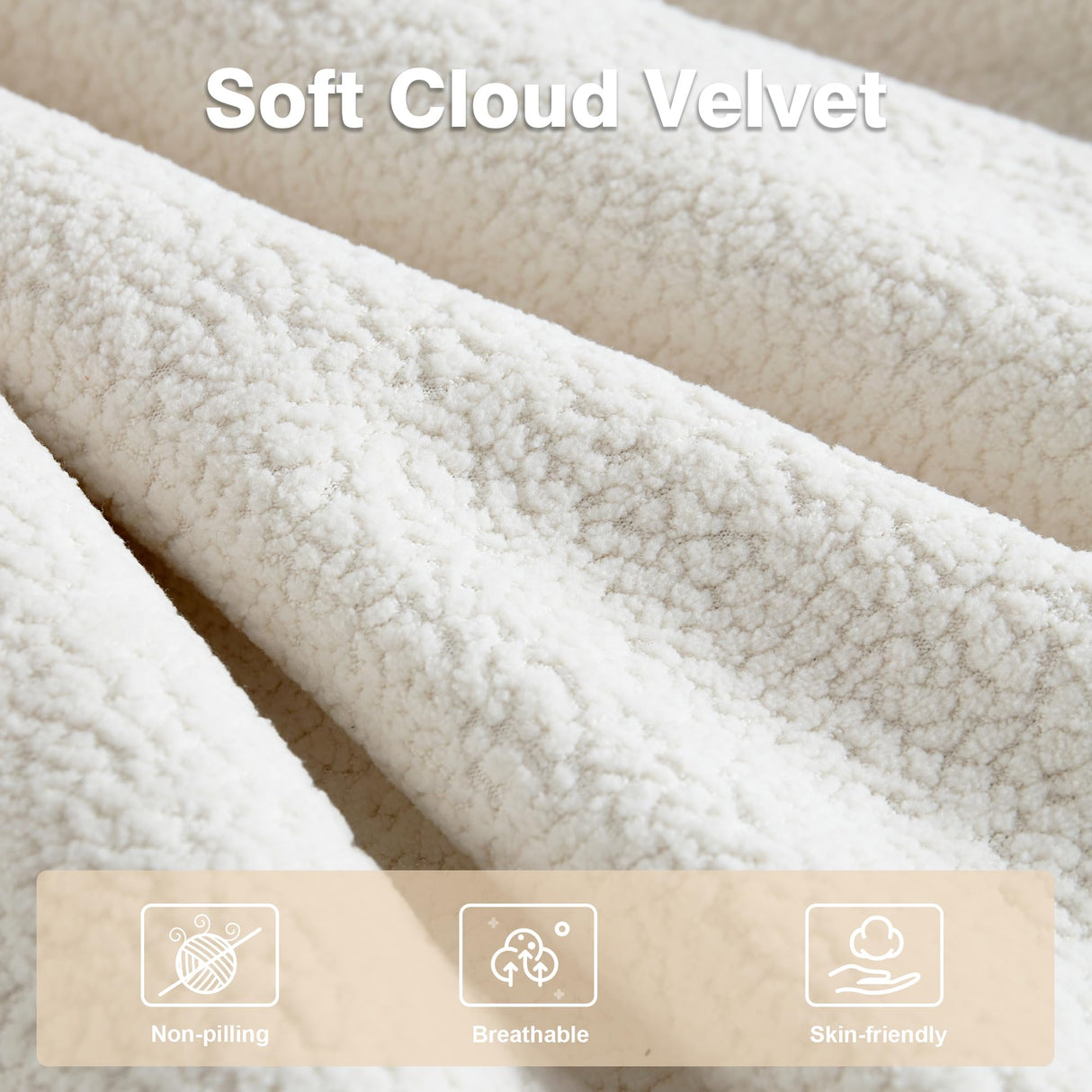 ovios Rocking Chair with Ottoman, Glider Recliner with Footrest, Lazy Accent Armchair with Comfy Cushion for Living Room Bedroom Office, Cloud Plush Velvet, White ovios