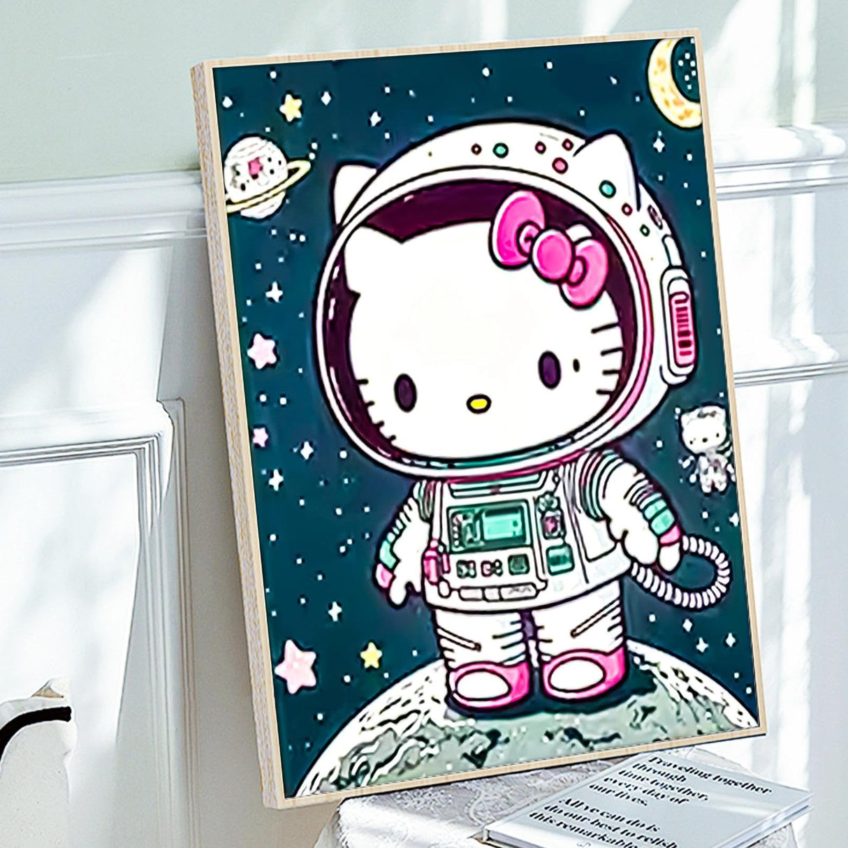 JYLMOOD Cartoon Diamond Painting Kits for Adults 5D Diamond Art Kits for Beginner,DIY Full Drill Diamond Rhinestone with Tools Accessories for Home Wall Decor Christmas 12x16inch JYLMOOD