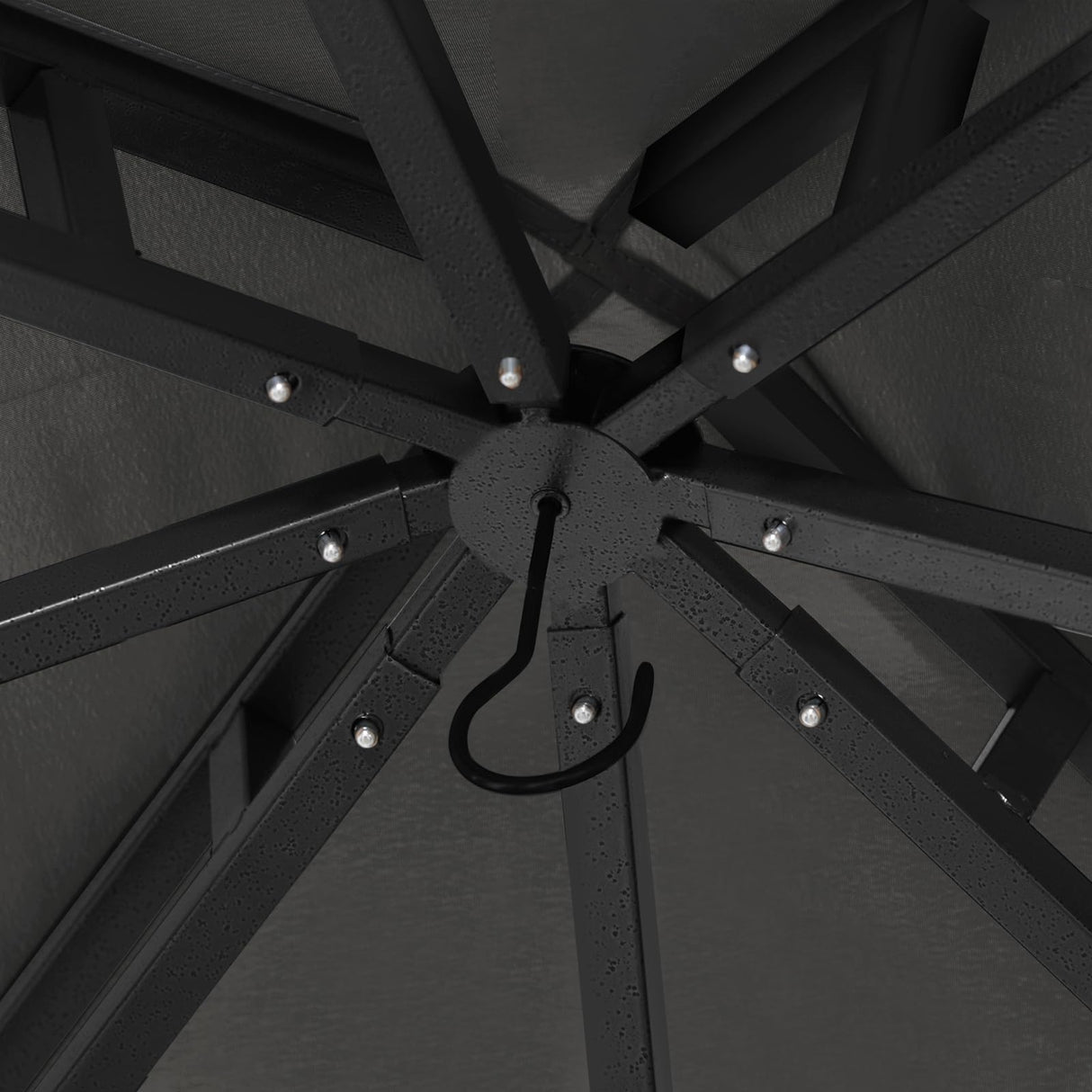 MASTERCANOPY Outdoor Garden Gazebo for Patios with Stable Steel Frame(11x11, Dark Gray) MASTERCANOPY