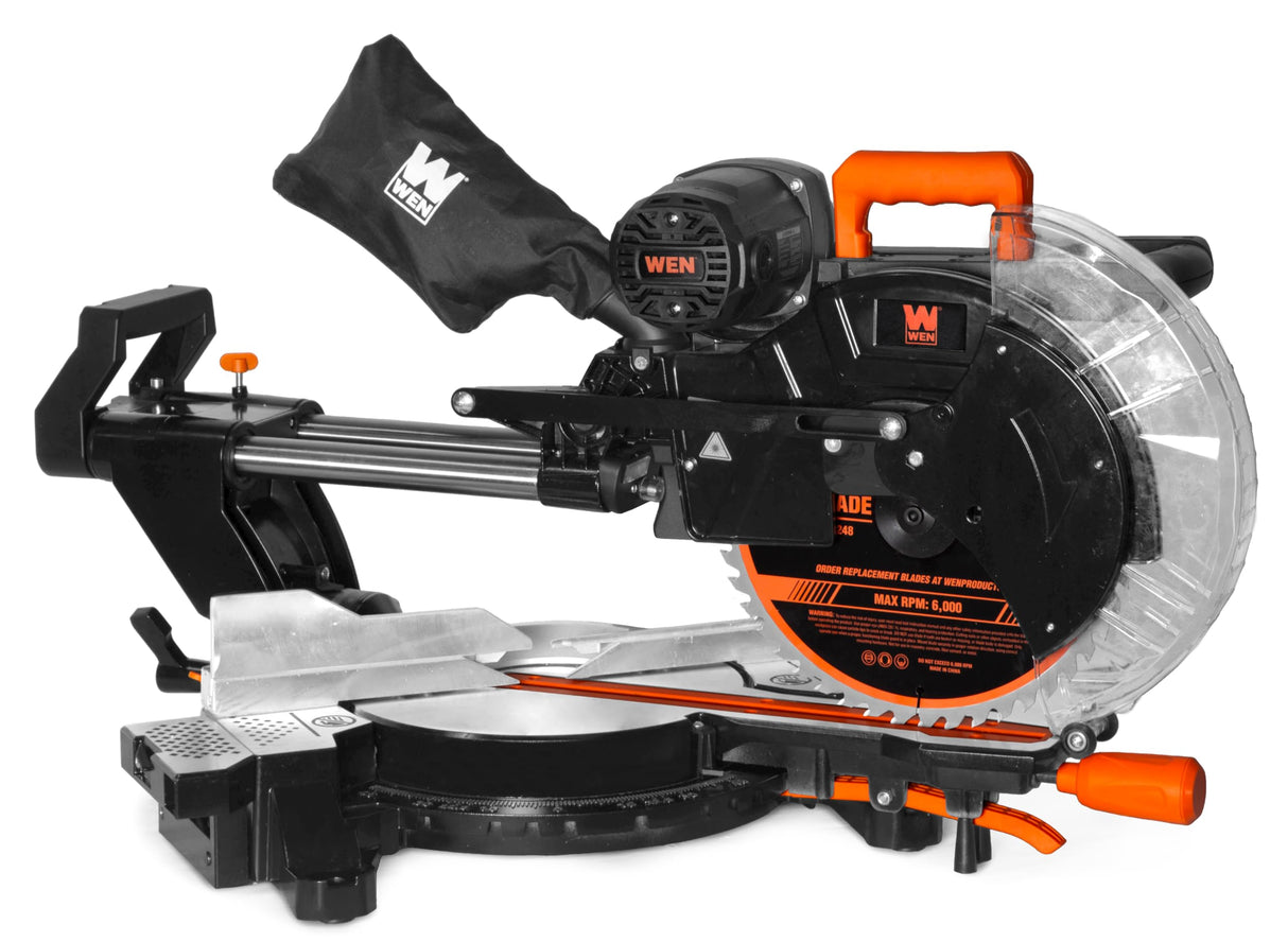 WEN 15-Amp 12-Inch Dual-Bevel Sliding Compound Miter Saw with Laser (MM1213) WEN