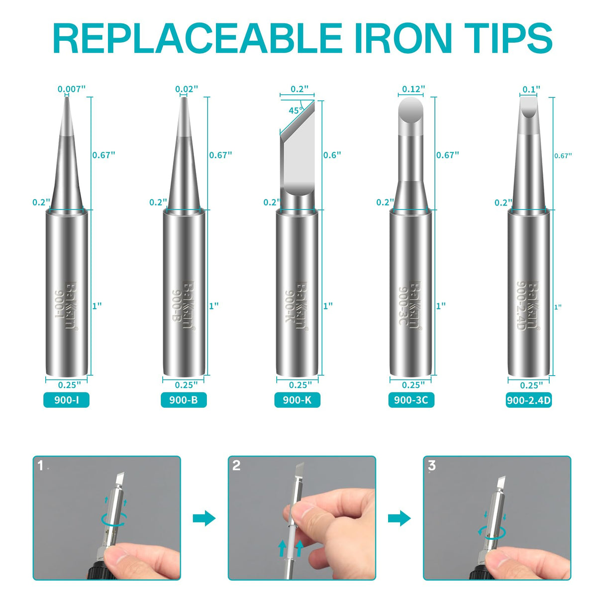 Bakon 90W Soldering Iron Kit, Soldering Practice Kit, 13 In 1 Soldering Electronics Kit, Temperature Adjustment Soldering Station & Solder Wire, 5 Soldering Tips, Desoldering Pump, Tweezers (13 in 1) BAKON
