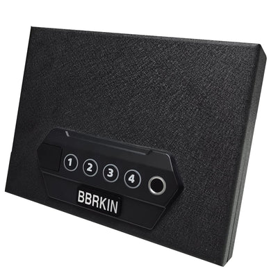 Biometric Handgun Safe, Quick Access Pistol Safe Lock Box for Home/Car/Travel, Fingerprint Hand Gun Safe Firearm Case Box - Biometric/Keypad/Key Access,Silent Mode