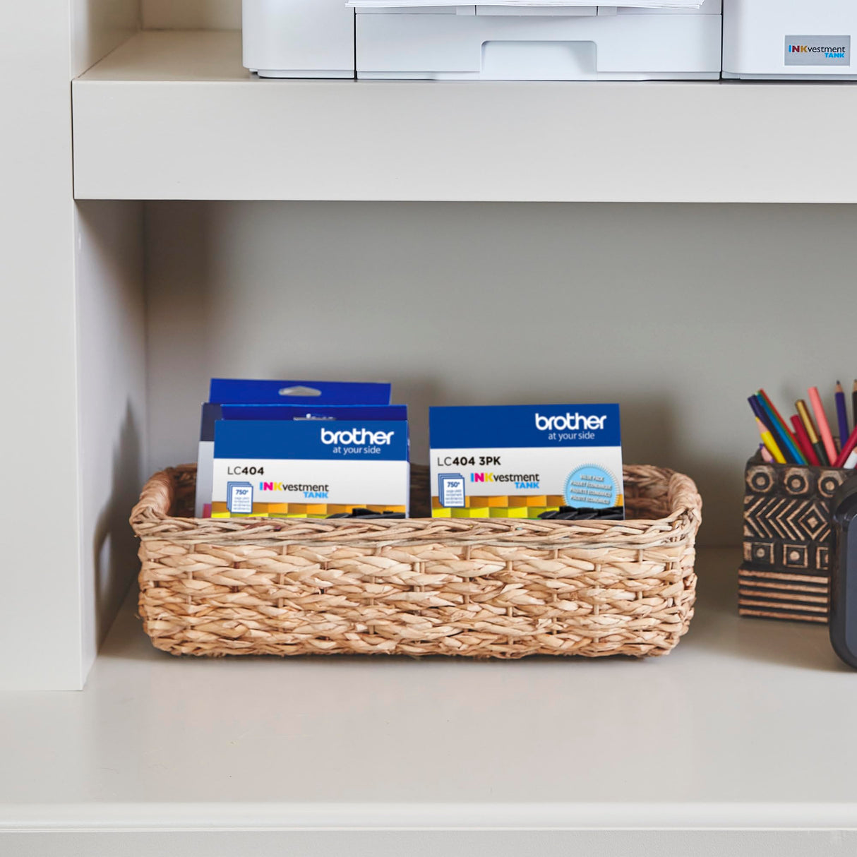 Brother Genuine LC404BKYield Black INKvestment Tank Ink Cartridge Page Yield -750 Brother