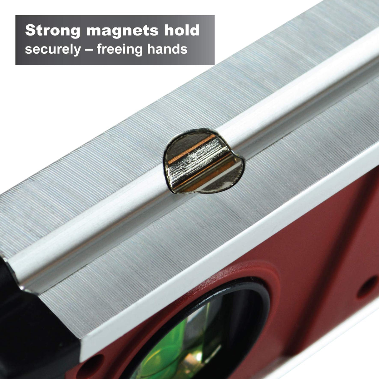 Calculated Industries 7210 AccuMASTER PRO Digital Torpedo Level and Protractor | 10” Inch | Neodymium Magnets | Bright LED Display | IP54 Dust/Water Resistant, Red Calculated Industries