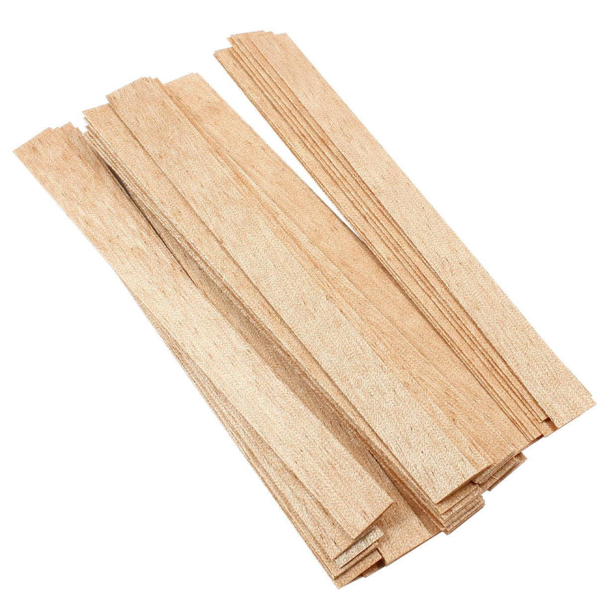 Litoexpe 50 Pcs Wood Wicks for Candles Making, 5.9x0.5 Inch Smokeless Crackling Wooden Candle Wicks with 50 pcs Stand Candle Cores, Wooden Wicks for DIY Soy Candle Making(50 Sets) Litoexpe