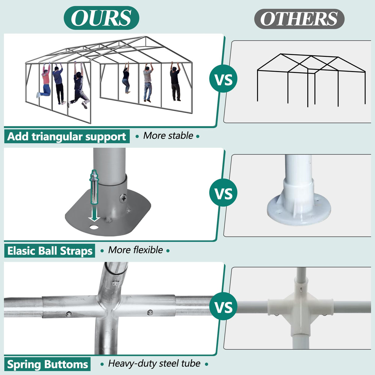 GARTOO 20' x 30' Heavy Duty Party Tent - Outdoor Wedding Gazebo Event Shelter Canopy with Removable Sidewall & 4 Sand Bags for Outdoor Event, Wedding, Birthday Party GARTOO