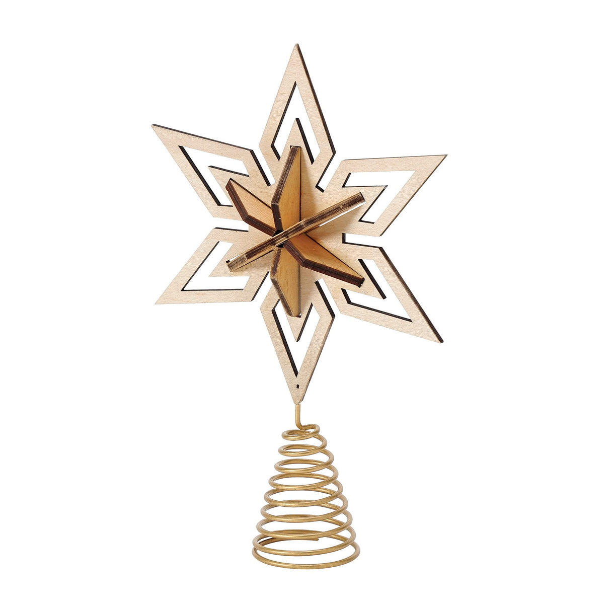Department 56 Flourish Star Christmas Tree Topper, 11.25 Inch, Brown Department 56