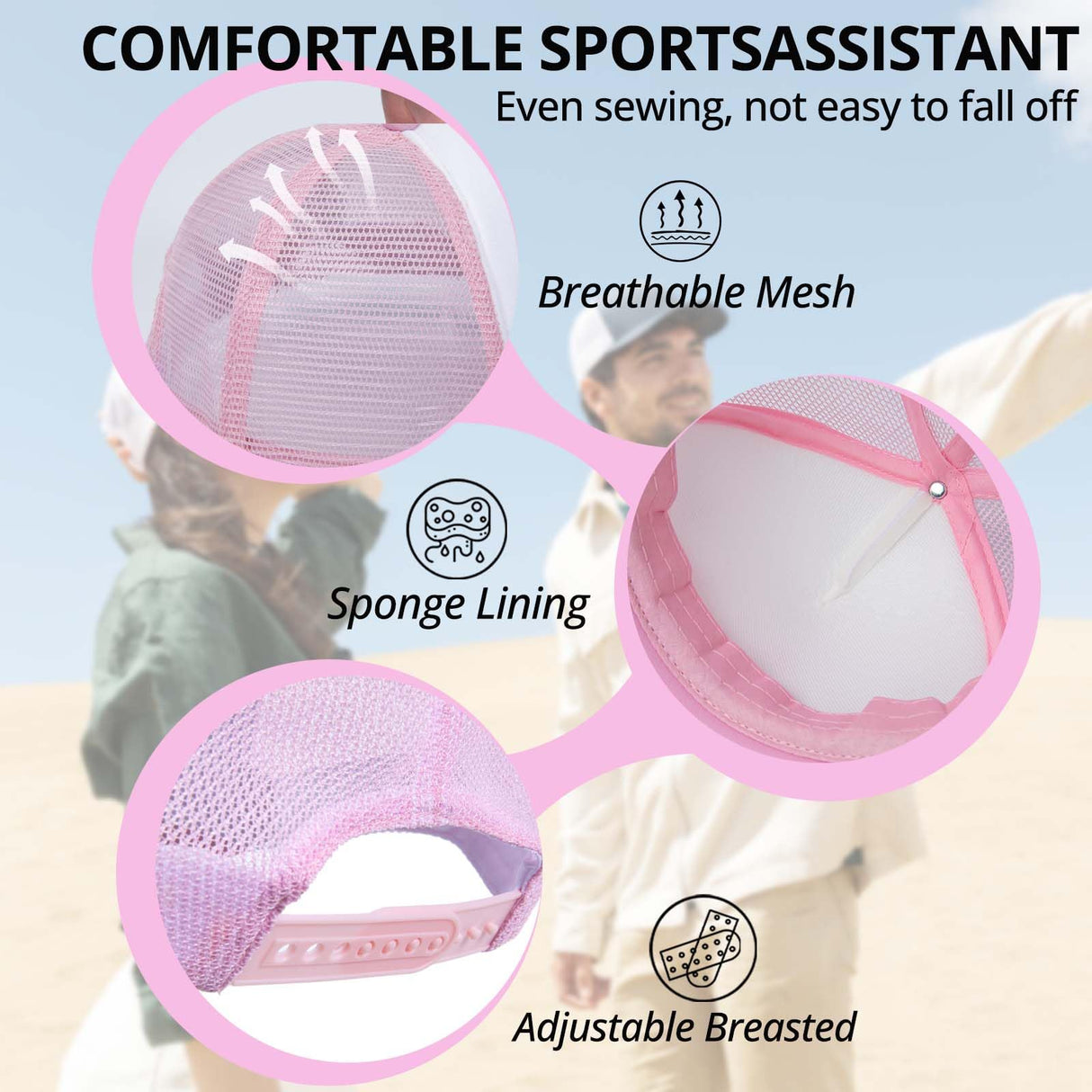 HTVRONT Sublimation Blank Trucker Hats 10PCS - Sponge Sublimation Hats Women and Men for HTV Vinly, Sublimation, Embroidery, 3D Embroidery - Funny Trucker Hats Breathable Mesh for Parties, Gifts HTVRONT