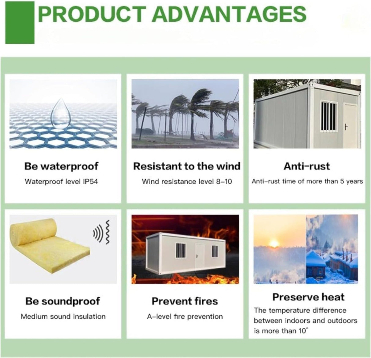 Modern Prefab Tiny Home Portable Container House Prefab Kit 20ft 30ft 40ft Optional 2/3/4 Bedroom Foldable Modular Home for Adult Living Generic