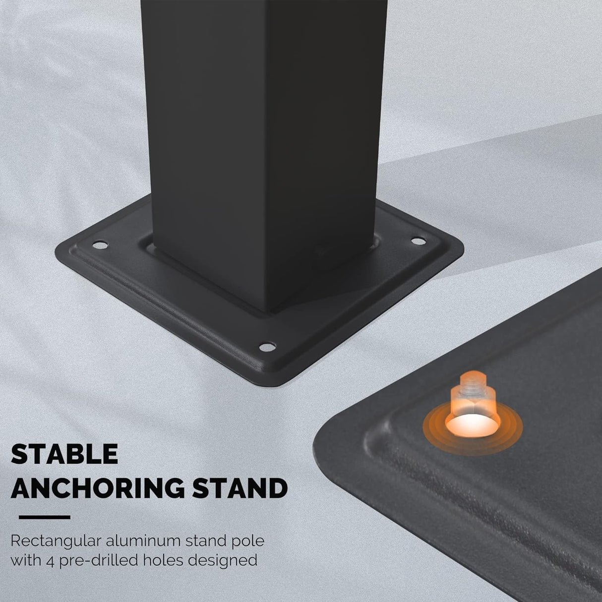 PURPLE LEAF 10' x 13' Outdoor Retractable Pergola with Double Sun Shade Canopy Patio Aluminum Pergola with String Lights for Backyard Deck Garden, Gray PURPLE LEAF