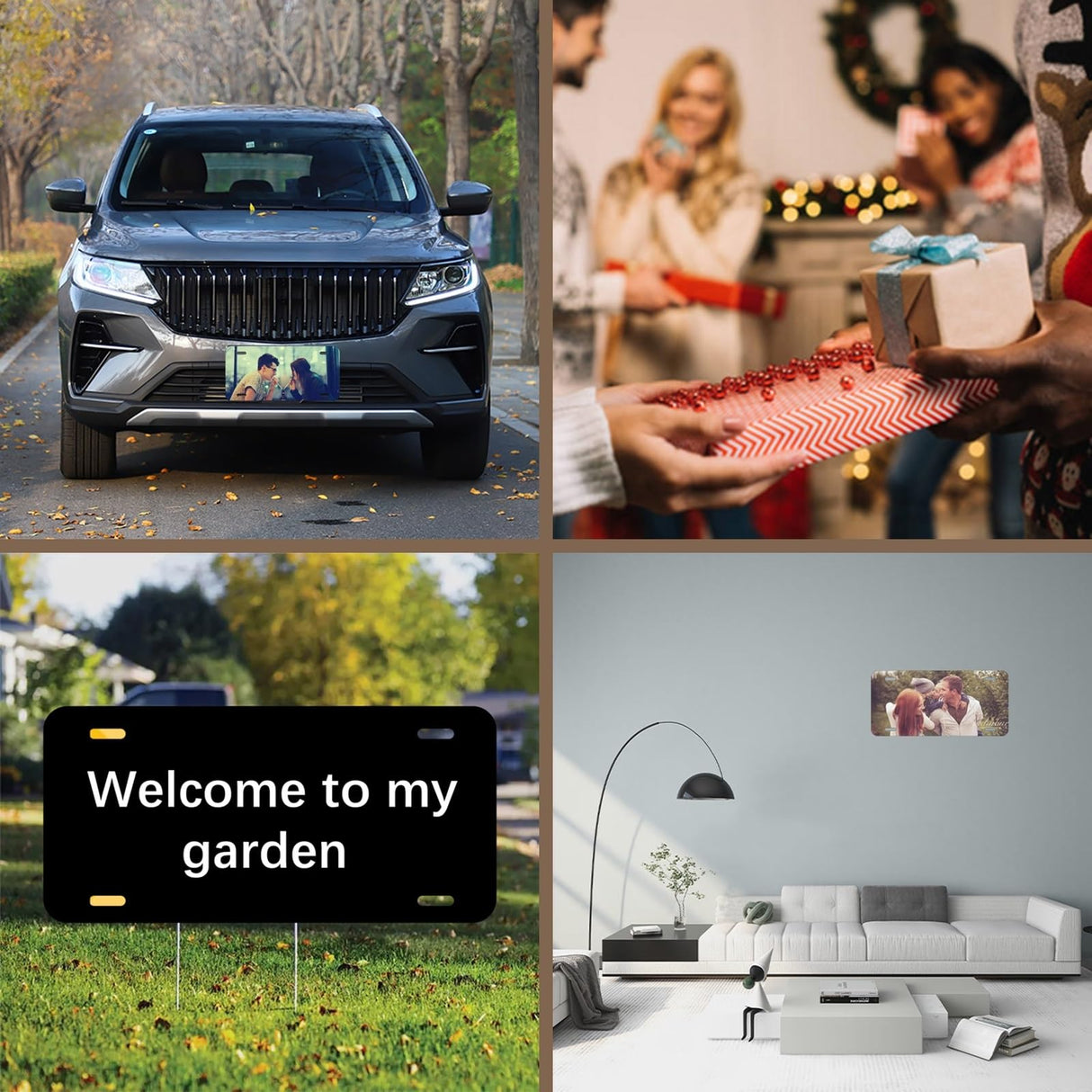 5 Pcs Sublimation License Plate Blanks DIY Picture Sublimation BlankHeat Thermal Transfer Sheet,Metal Aluminum Automotive White License Plate Plates Tag for Custom Design OKBA