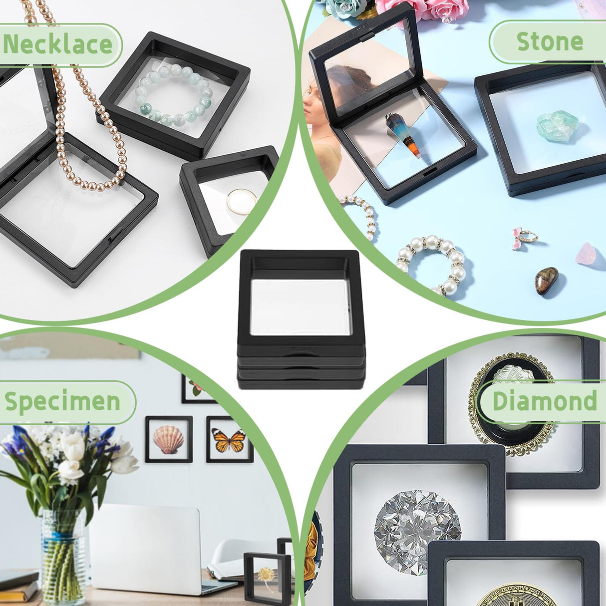 10 PCS Sublimation Keychain Blanks Gift Box 3.54 x 3.54 x 0.8 Inches Plastic Keychain Packaging Box with PE Film Sublimation Keychain Blanks Holder Gift Wrapping Box for Rectangle Round Keychain QoTang