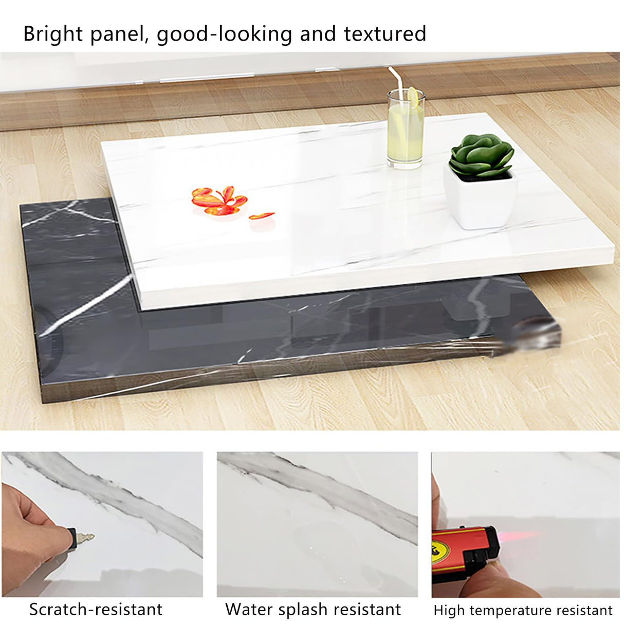 Office Reception Desk with Led Light,Front Desk Reception Counter with Lockable Drawers,Reception Table for Company Coffee/Shop/Retail/Beauty Salon/Lobby-Easy to Install Generic