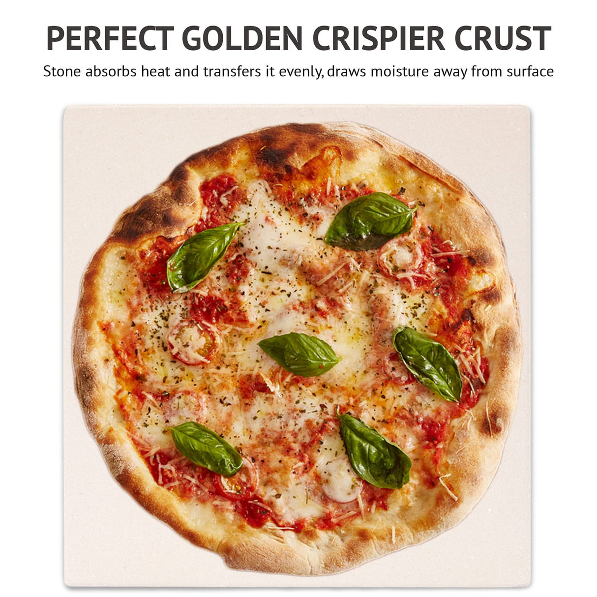 Waykea 10”x10.4”x0.5” Pizza Stone for Toaster Oven | Rectangular Cordierite Grilling Stone Bread Baking Stone for Grill, Oven waykea