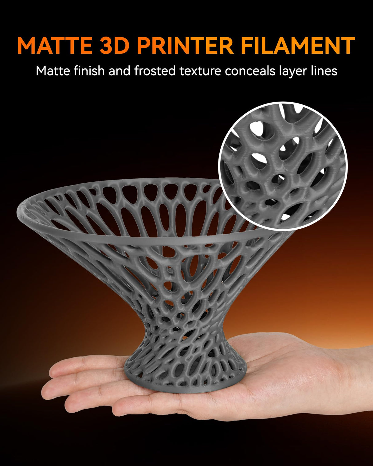 TECBEARS Rapid PETG Filament Bundle,High Speed 3D Printer Filament, High Toughness Matte PETG, Pack of 10, 10 Colors, Black+White+Gray+Red+Orange+Green+Blue+Pink+Yellow+SKU Blue TECBEARS