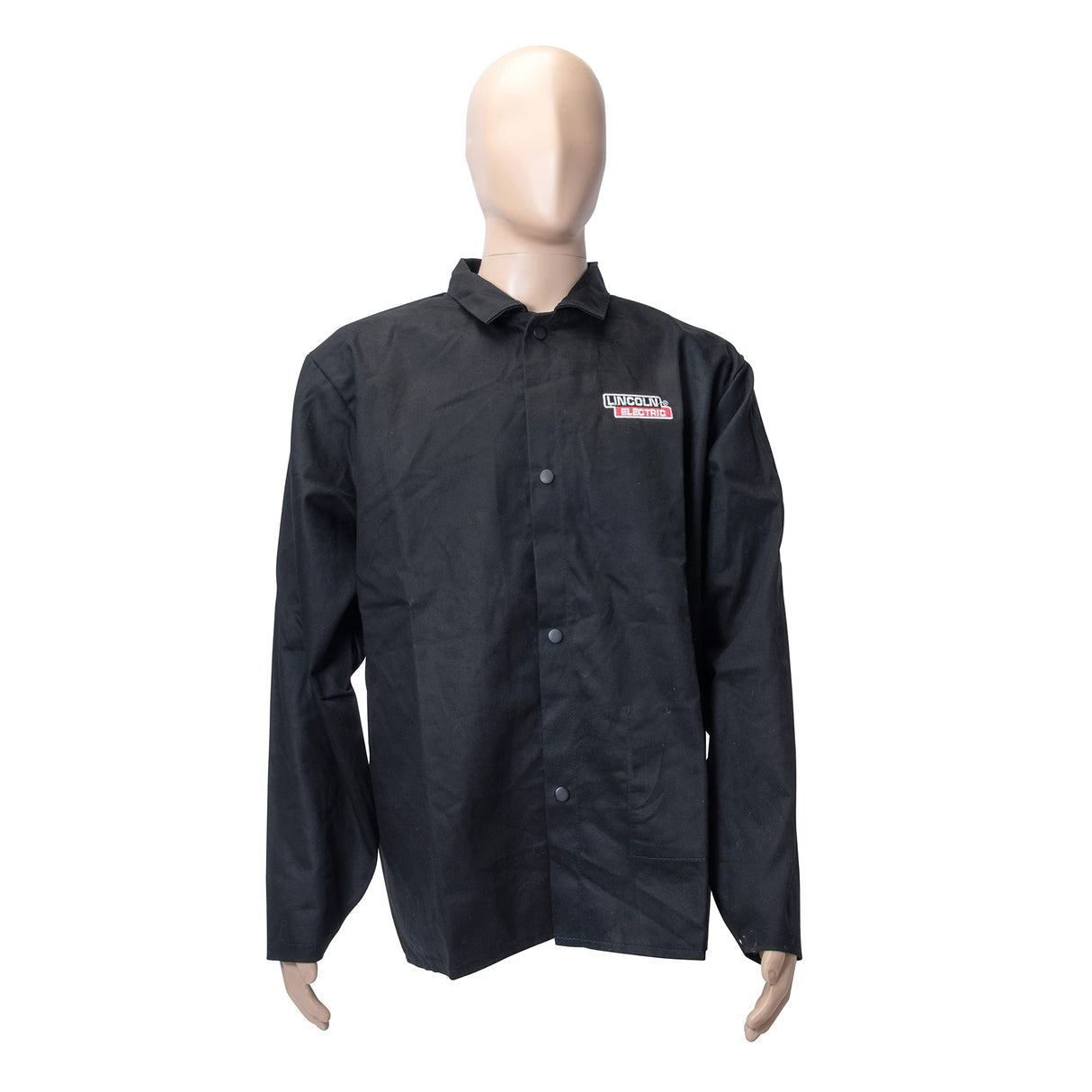 Lincoln Electric KH808L Black Large Flame-Resistant Cloth Welding Jacket Lincoln Electric
