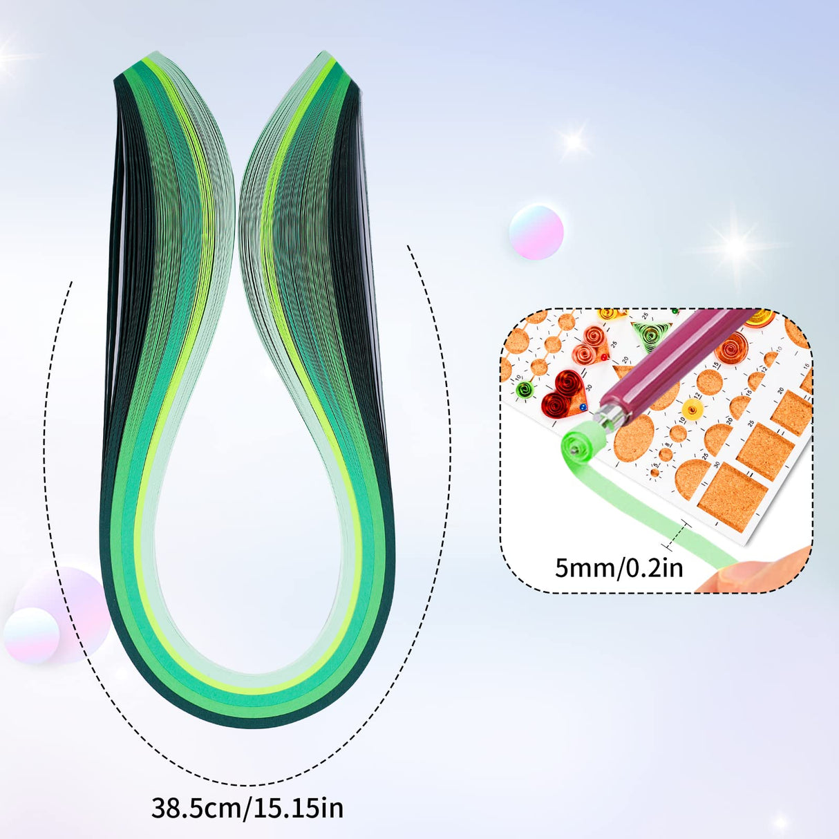 UCEC Paper Quilling Kit with 35 Colors 700 Strips Paper Quilling Supplies Kits for Adults Beginner with 9 Paper Arts and Craft Tools Card Design Making DIY Craft (Width 5MM) UCEC