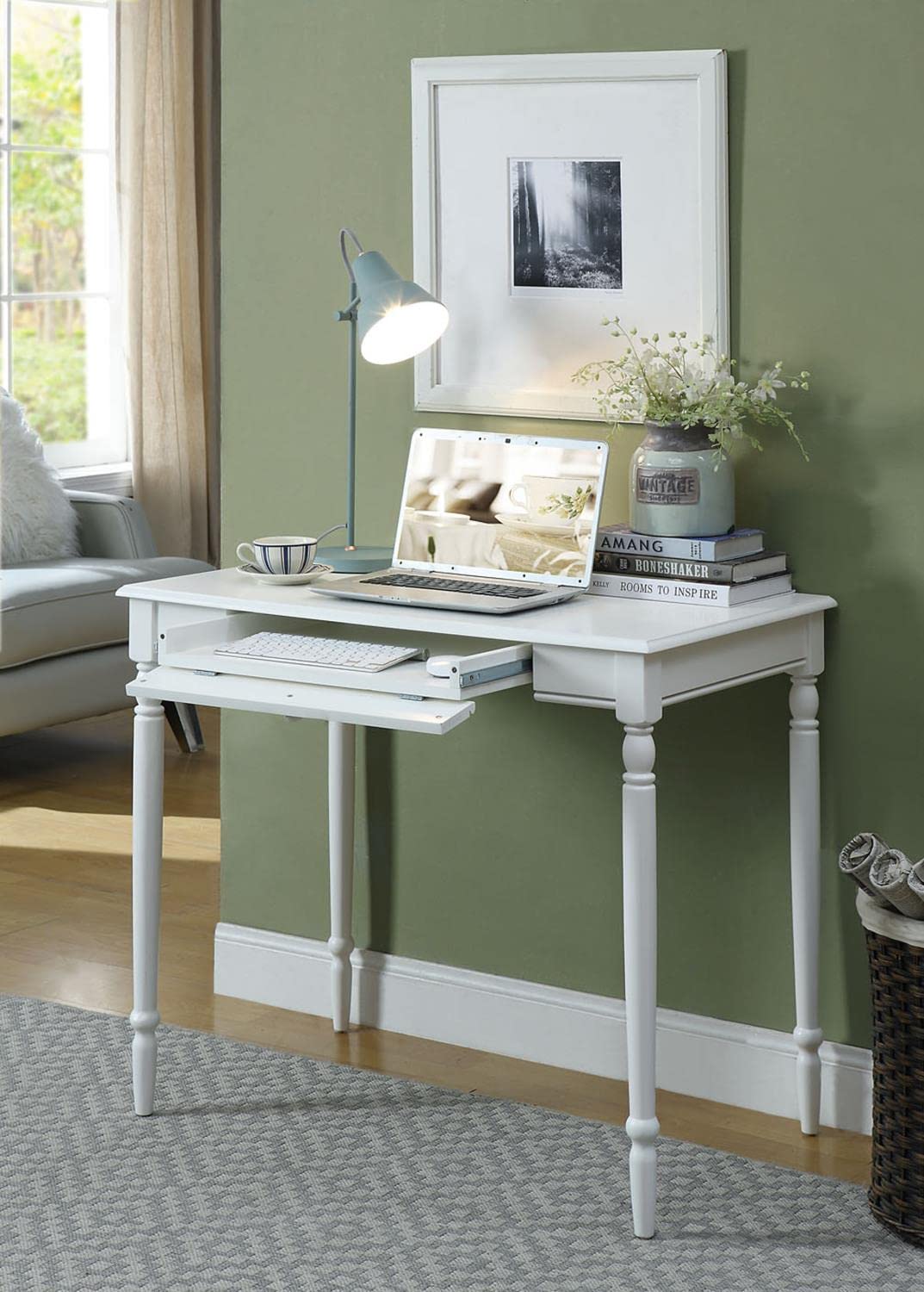 Convenience Concepts French Country Desk, White Convenience Concepts