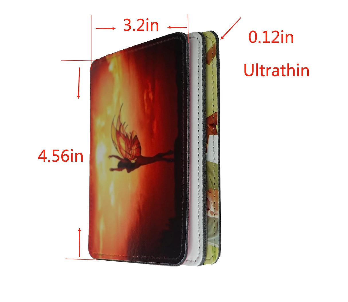 Sublimate Wallet Ultra-thin Card bag Women's wallets Blank Leather Front Pocket Wallet DIY Crafts (Black) WoodArtSupply