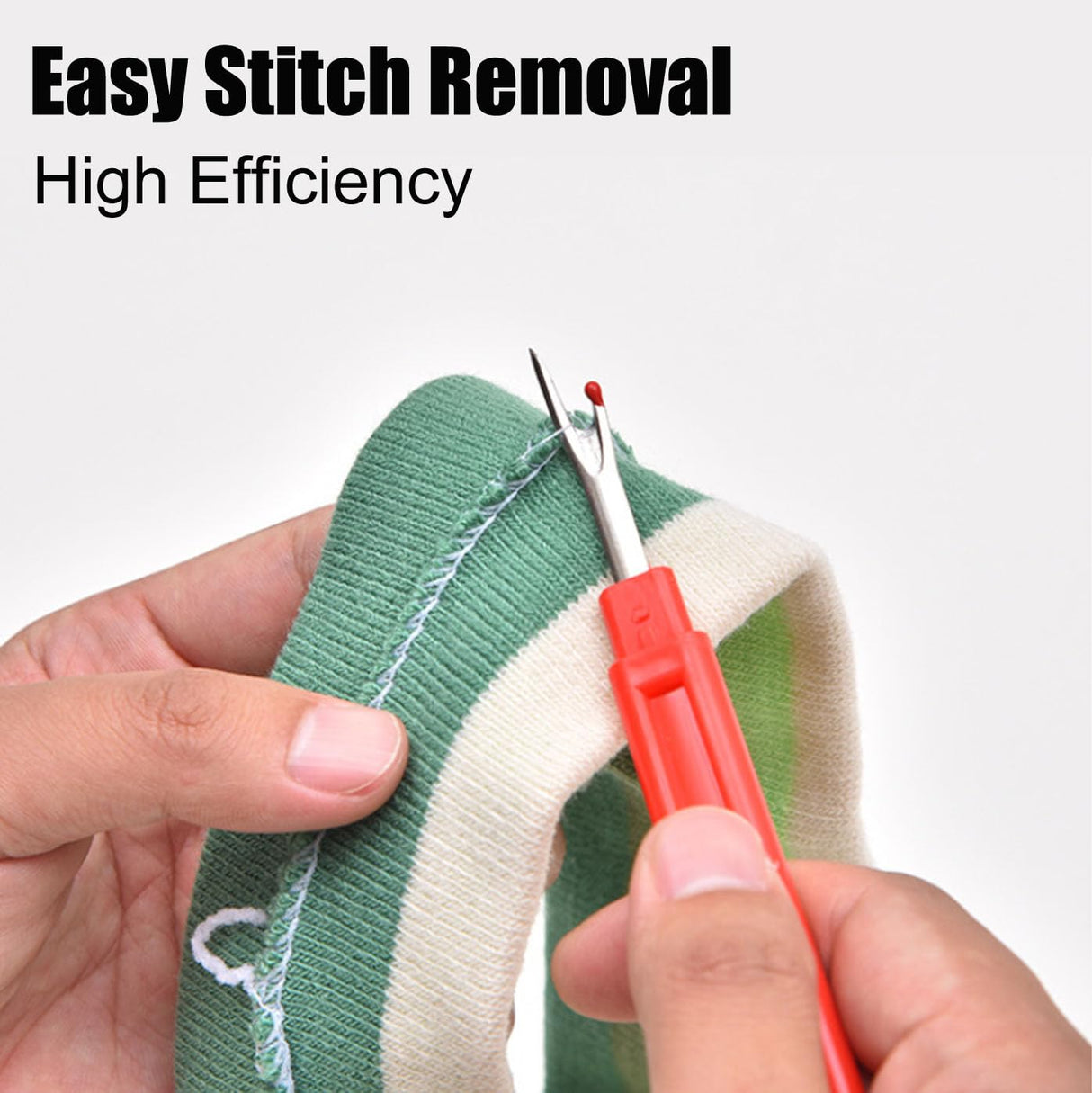 14 Pcs Sewing Seam Rippers, 2 Big and 2 Small Handy Stitch Ripper Sewing Tools with Embroidery Removal Tool, Tape Measure, Needle Threaders, Thimbles for Sewing Crafting Thread Removin Jneoace