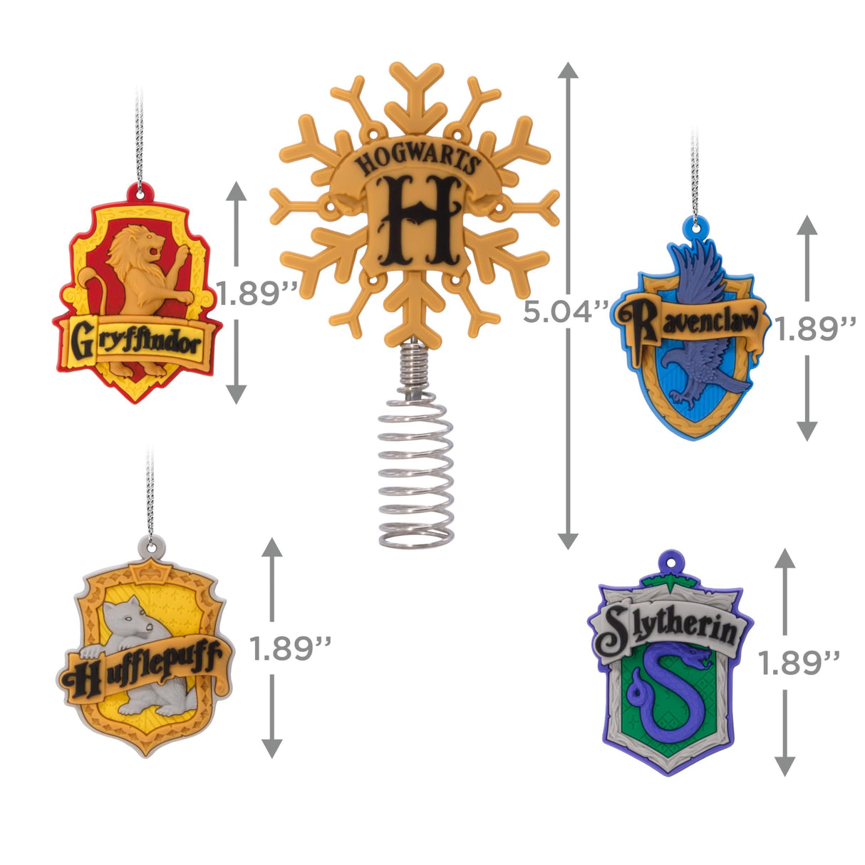 Hallmark Harry Potter Mini Christmas Tree Topper and Ornaments, Set of 5 Hallmark