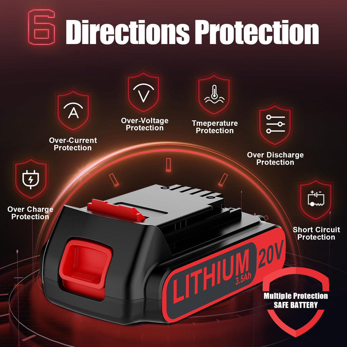 3500mAh LBXR20 Battery for Black and Decker 20V Battery Replacement 20Volt Max Lithium-ion LB20 LBXR20 LBXR2020 20V Lithium-ion Weed Eater Trimmer Cordless Tool Battery 2Pack Just for Black and Decker Bonadget