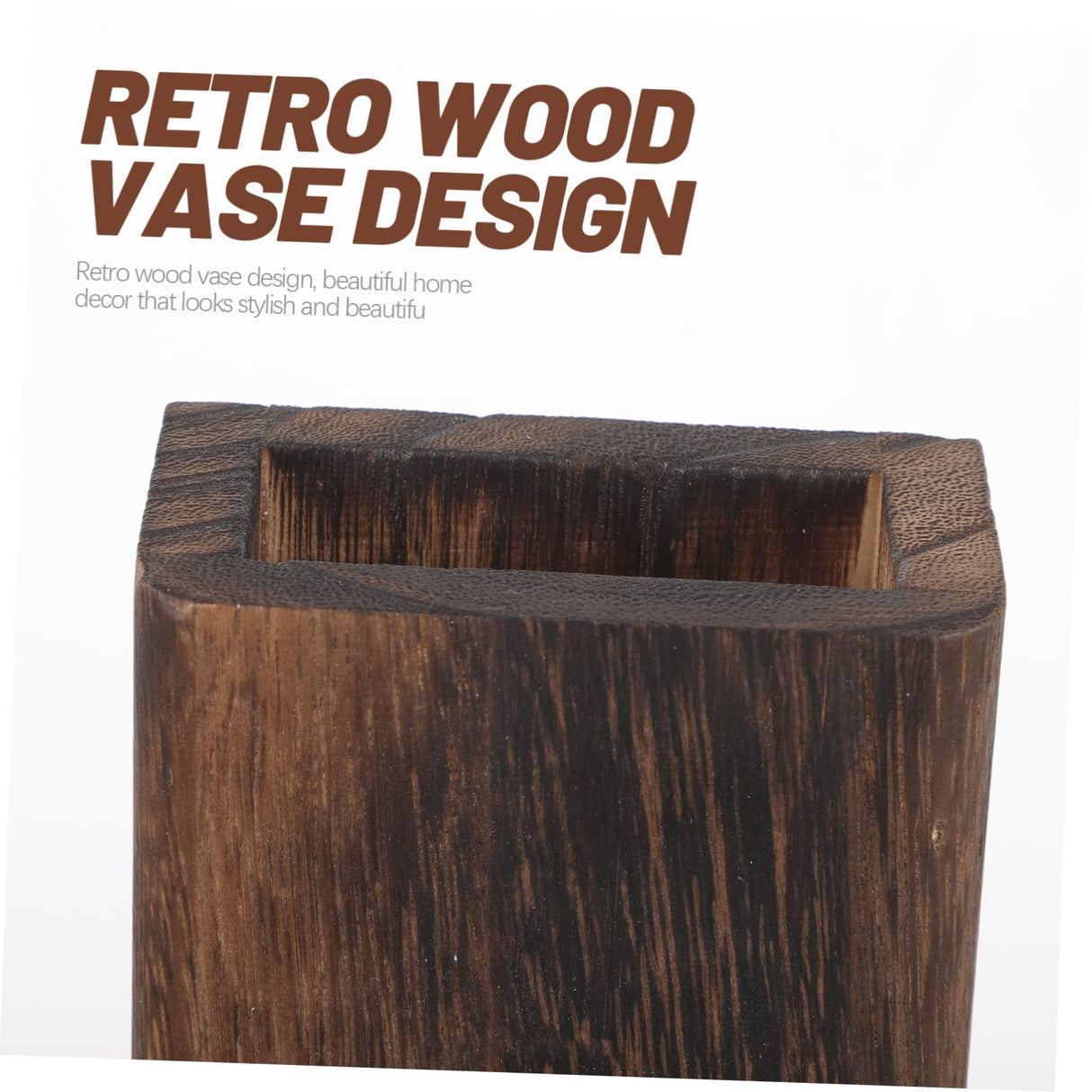 ORFOFE Wooden vase Floral Art vase Wall Plant Holder Wall Decoration vase Hanging Plant Wall Planter Wall Mounted Wood Wall Pocket vase Pine Wood Wall-Mounted ORFOFE