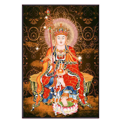 Instarry 5D Diamond Painting Kits for Adults Large Size King of Tibet Figure of Buddha Cross Stitch Embroidery Home Decor Art Set 23.6x31.5 inch