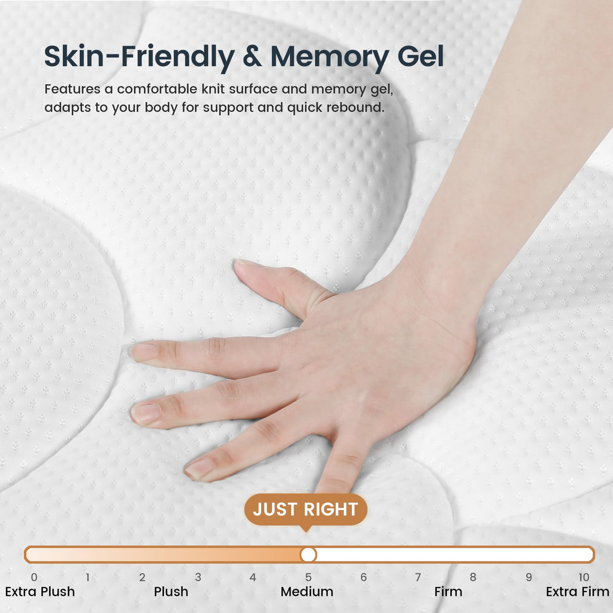 LETMOON Full Size Mattress, 12 Inch Gel Memory Foam Hybrid Mattress Full Size in a Box, Full Bed Mattress for Pressure & Pain Relief, Certipur-US, Motion Isolation Pocket Spring, Edge Support LETMOON