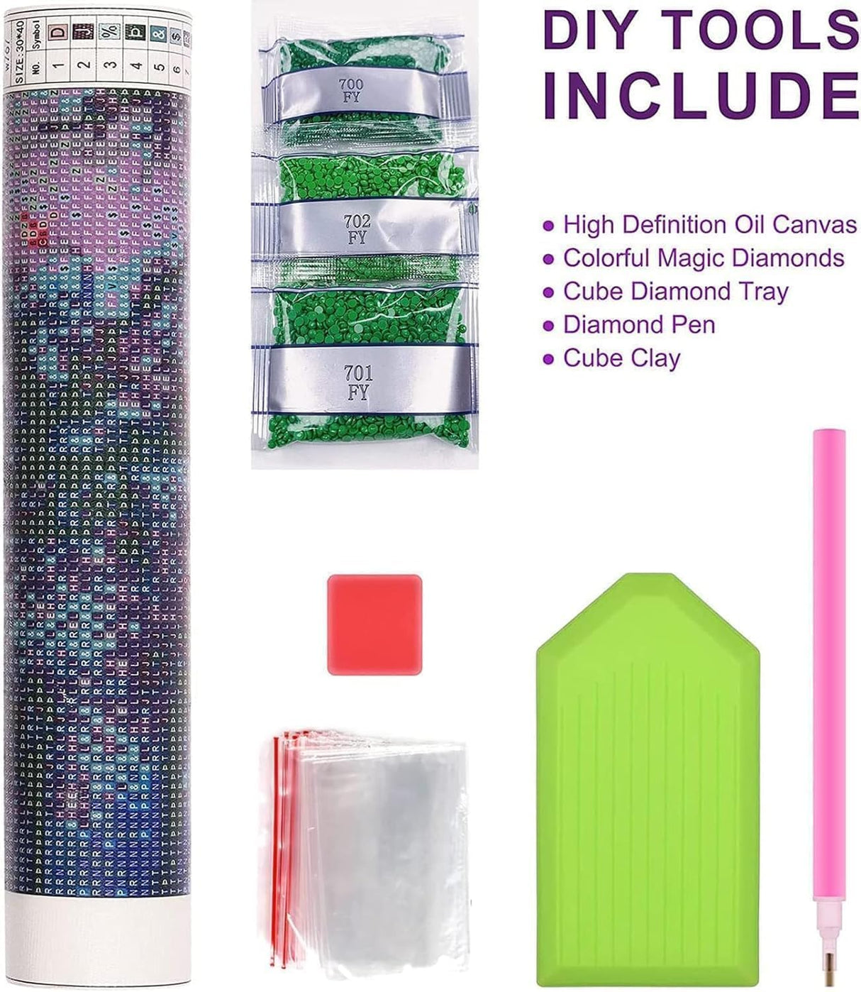 Diamond Art Kits for Adults Beginner- Dinosaur DIY Modern Diamond Painting Kits 5D Diamond Dots Gem Art Crafts with Tools- Round Full Drill Funny Crafts for Home Wall Decor&Gift-12x16 inch Fairyland JinWenn