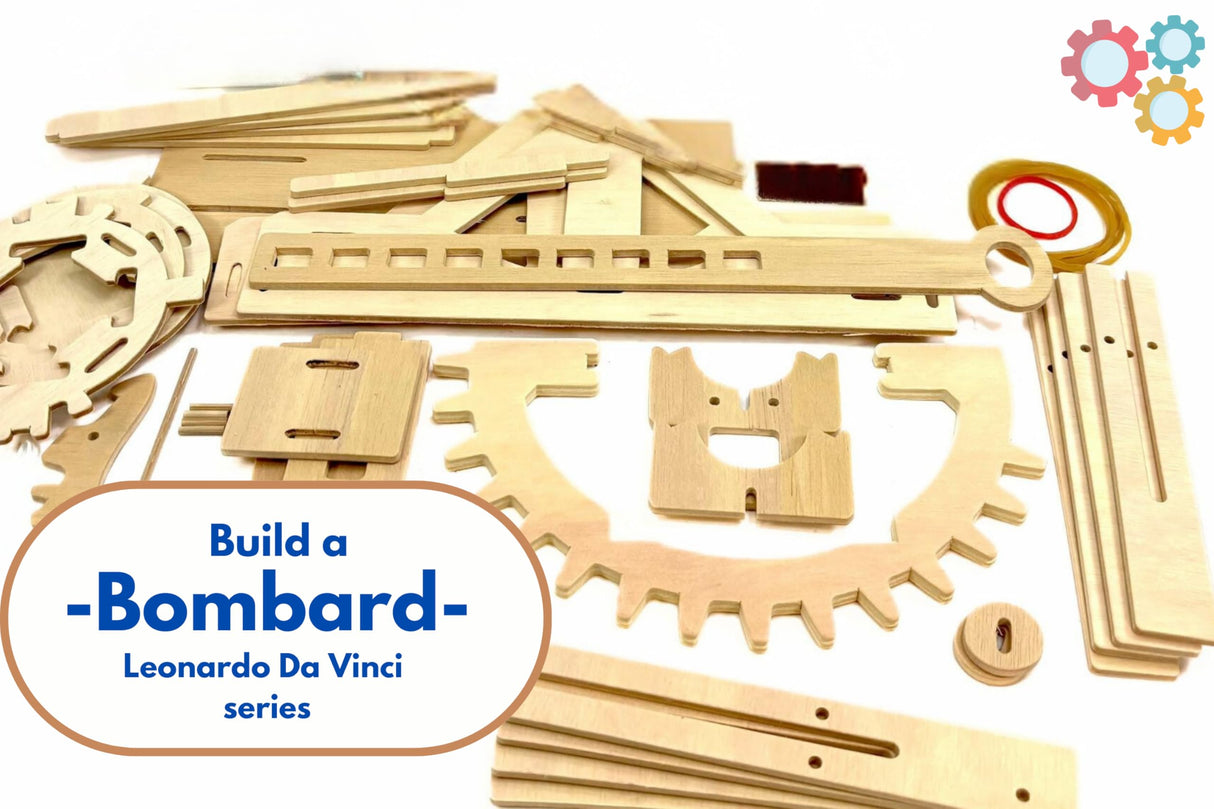 PATHFINDERS STEM Kit – Leonardo da Vinci Bombard Cannon | Science Kits for Kids Age 12-14 | stem Age 12-14 Physics Toys | Kids Engineering kit Pathfinders