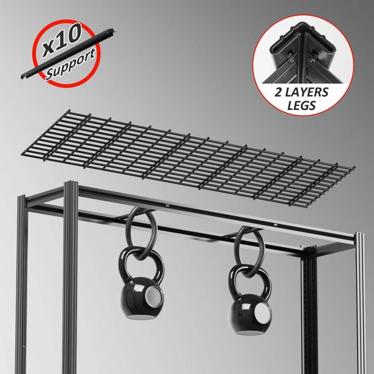 VDEVY 60" W x 72" H x 24" D Garage Shelving Heavy Duty,5 Tier Adjustable Metal Shelves Storage Rack,3030 LBS Large Industrial Shelving Unit for Basement,Warehouse,Garage Organization VDEVY