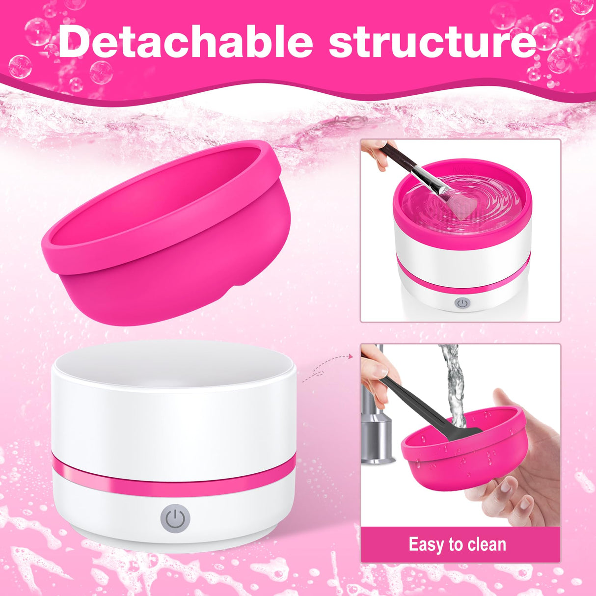 Electric Paint Brush Cleaner Rinse Cup, Paint Brush Cleaner, Brush Rinser for Painting, Artist Brush Cleaning Washer Rinser for Acrylic, Watercolor, Oil, Gouache Painting JUYIE