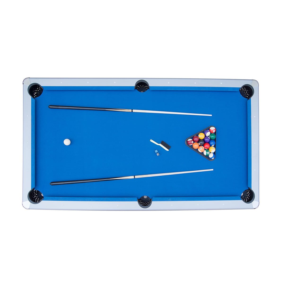 Hathaway Maverick II 7-Foot Pool and Table Tennis Multi Game with Blue Felt and Black Table Tennis Surface. Includes Cues, Paddles and Balls Hathaway