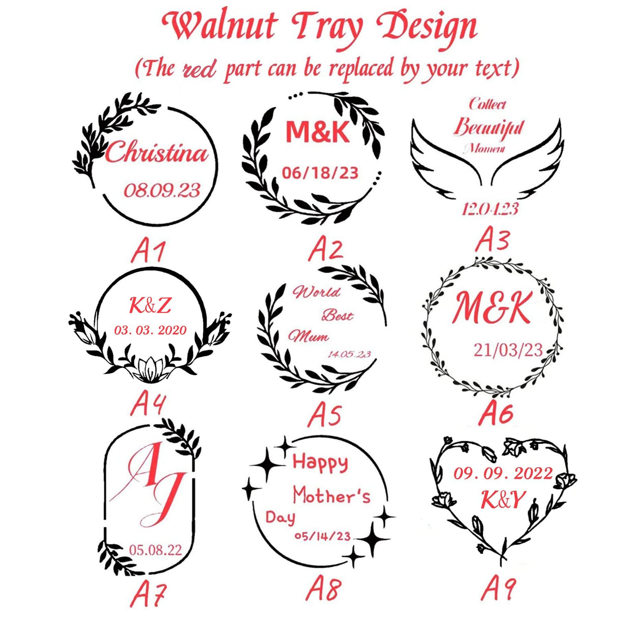 Personalized Small Wooden Jewelry Tray Engraved Wooden Ring Dish Engagement Men Ring Tray Wedding Ring Holder for Nightstand Gift for Wedding Day, Roycraft