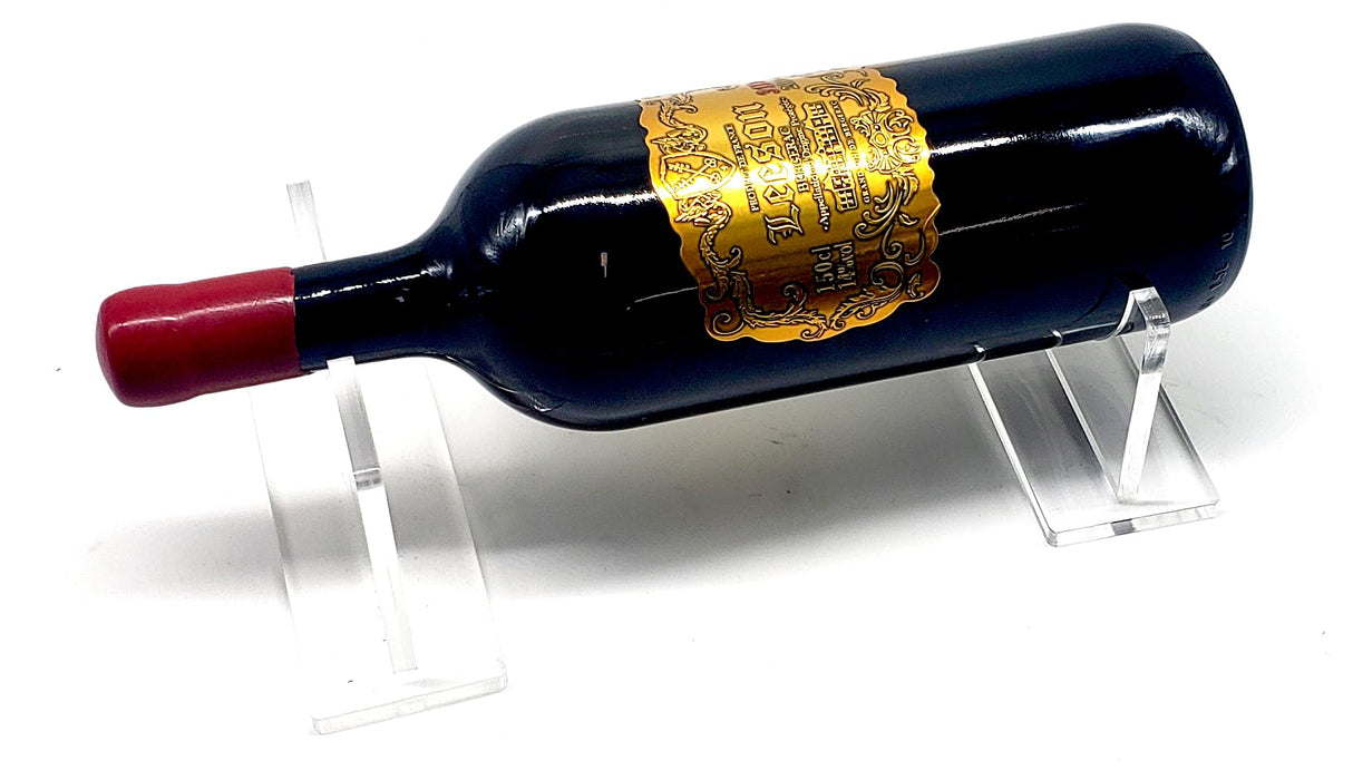 b21design Wine Bottle Holder Floating Acrylic Stand Rack/Holder Counter Top Display Case Riser (1.5 Liter Bottle) b21design