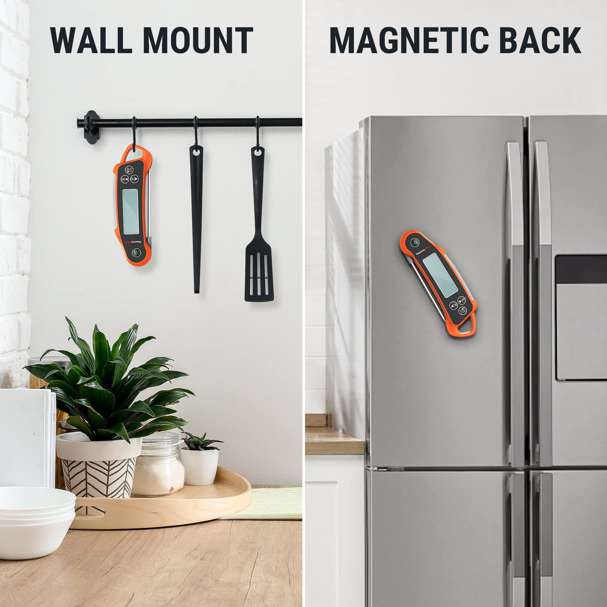 ThermoPro TP710 Instant Read Meat Thermometer Digital for Cooking, 2-in-1 Waterproof Kitchen Food Thermometer with Dual Probes and Dual Temperature Display for Oven, Grilling, Smoker & BBQ ThermoPro