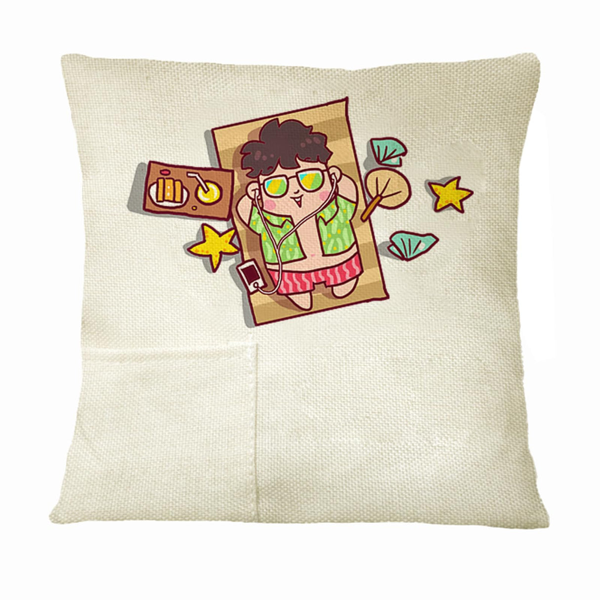 QOMOLANGMA 10 pcs Sublimation Blank Dense Linen Pillow Case Tooth Fairy Pillowcase for Heat Press Transfer DIY(7.87" x 7.87") QOMOLANGMA