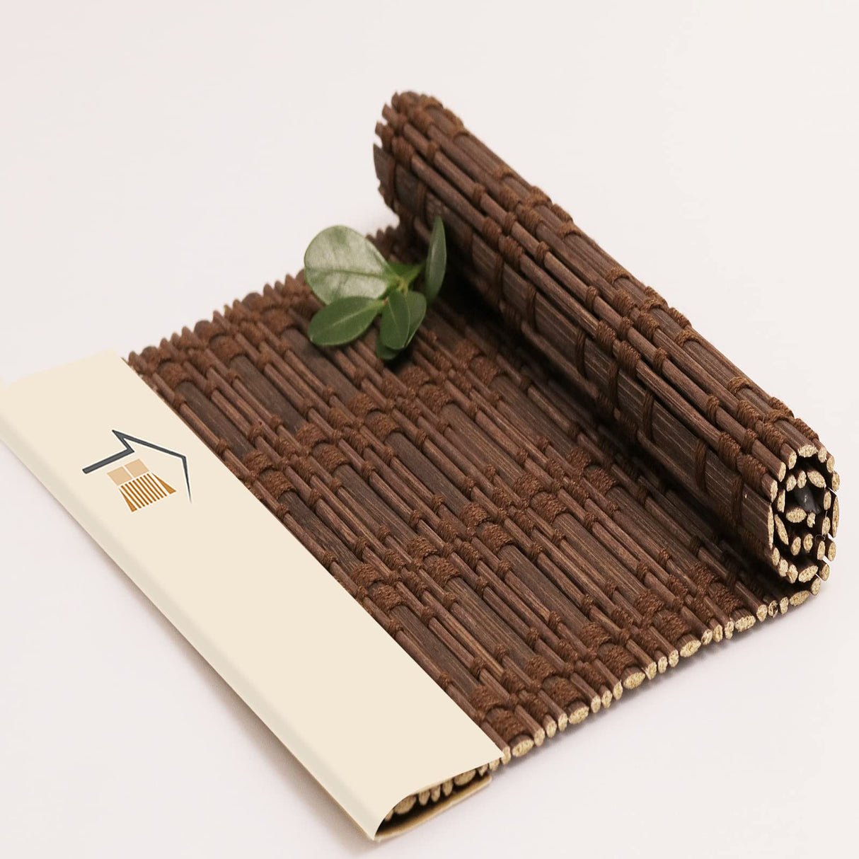 LANTIME Wood Window Roman Shades, Lined Blackout Bamboo Roman Shades Blinds, Easy Installation for Home and Garden, Light Brown LANTIME