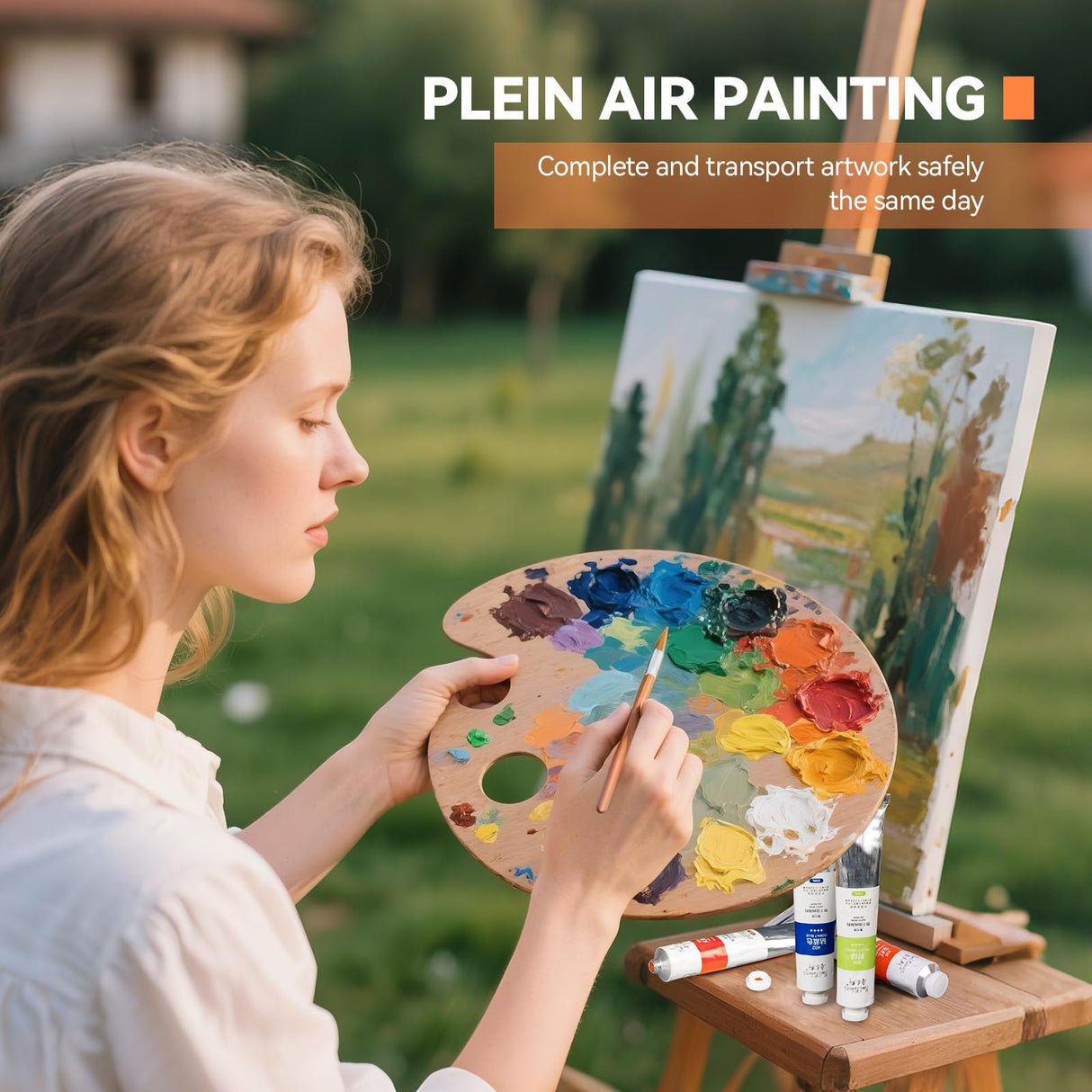 Paul Rubens Oil Paint, 20 Bright Oil Colors with High Saturation, 50ml Large Capacity Tubes, Faster Drying Time with Creamy Texture and Consistency for Artists, Students, Beginners Paul Rubens