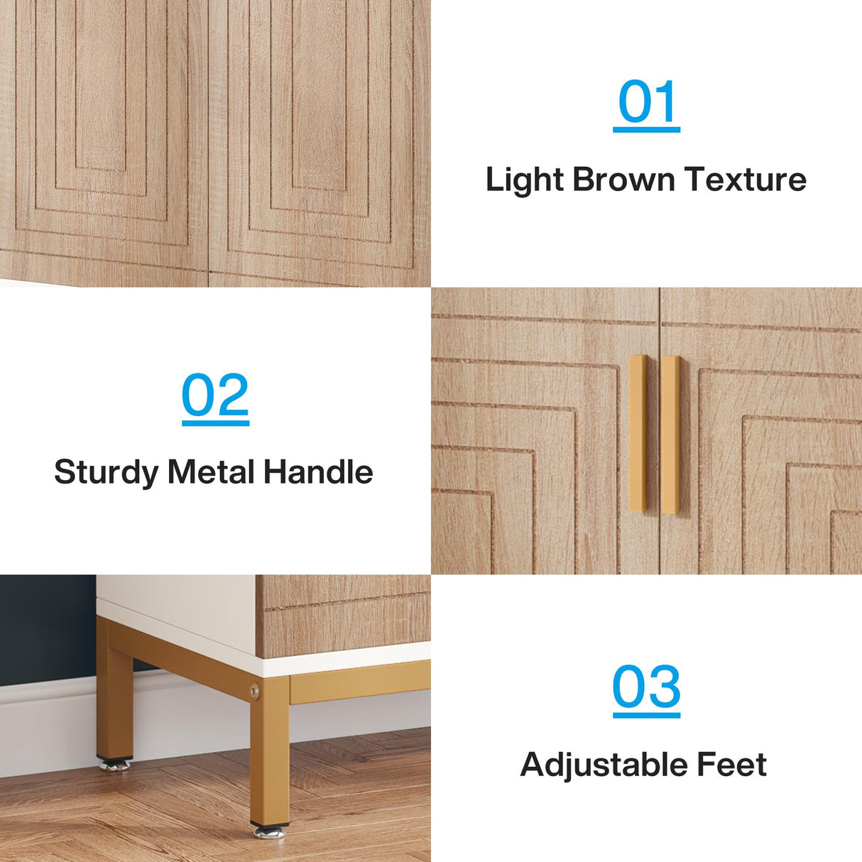 TRIBESIGNS WAY TO ORIGIN Shoe Cabinet, 20 Pairs Modern Shoe Storage Cabinet with Doors, 6-Tier Freestanding Entryway Shoe Organizer Rack for Living Room, Closet, White and Brown TRIBESIGNS WAY TO ORIGIN