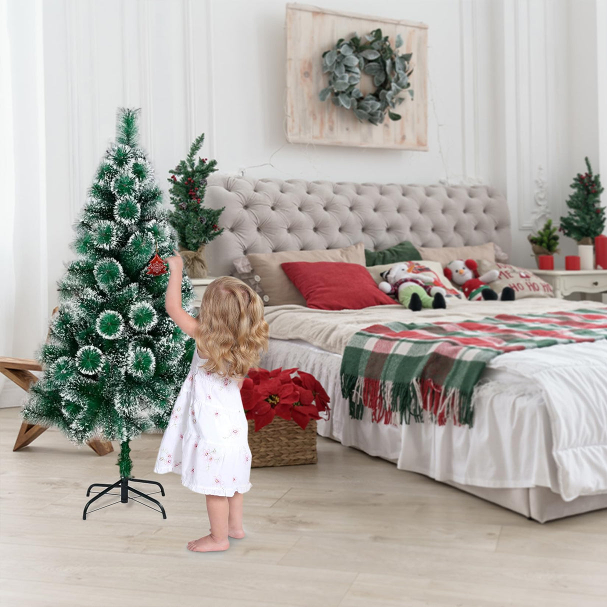 GothicBride Christmas Tree Stand - 40cm Portable Iron Metal Base for 0.5"-1.57" Pole, Foldable Universal Stand for Xmas Trees GothicBride