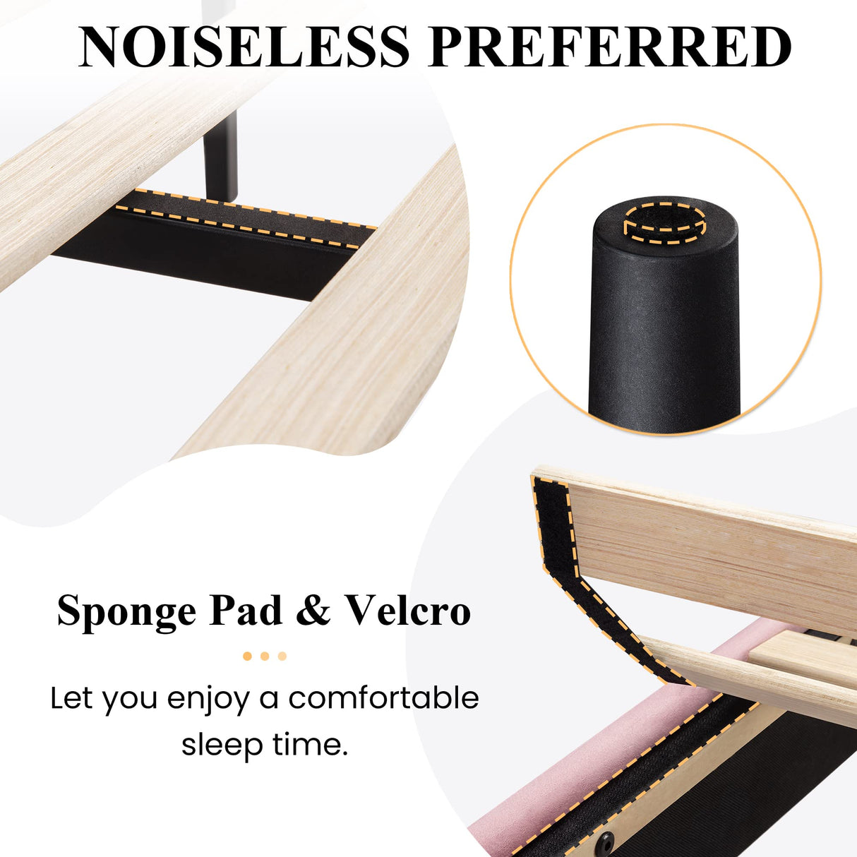 SHA CERLIN Full Upholstered Platform Bed Frame with Adjustable Headboard/Vertical Channel Tufted Velvet Fabric/Wooden Slats Support/Mattress Foundation/Box Spring Optional/Pink SHA CERLIN