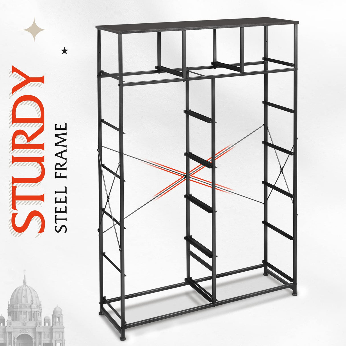 WLIVE Tall Dresser for Bedroom with 13 Drawers, Storage Dresser Organizer Unit, Fabric Dresser for Bedroom, Closet, Chest of Drawers with Fabric WLIVE