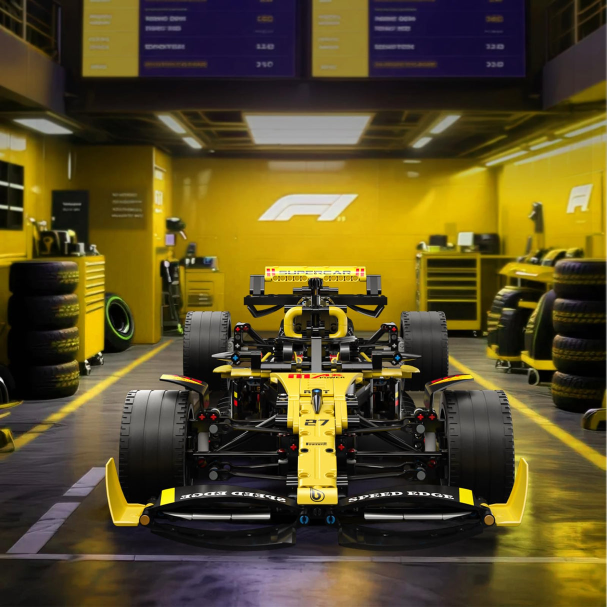 JSINMA Technic F1 RS20 Racing Car Building Kit – 1:8 Scale Collectible Set for Adults, 1650+ PCS Display Model with Realistic Details – DIY Engineering Gift for F1 Fans, Home or Office Display JSINMA