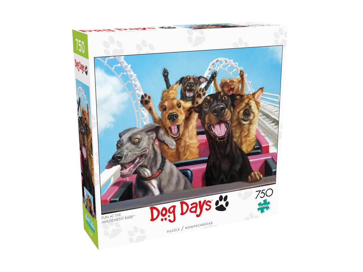 Buffalo Games - Lucia Heffernan - Fun at the Amusement Bark - 750 Piece Jigsaw Puzzle For Adults -Challenging Puzzle Perfect for Game Nights - Finished Size is 24.00 x 18.00 Buffalo Games