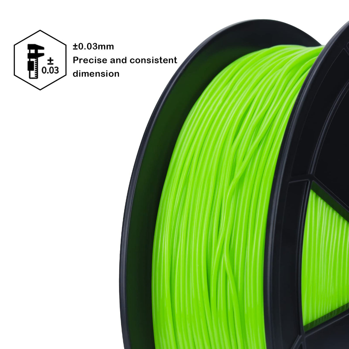 ZIRO TPU Filament 1.75, 3D Printer Filament 1.75mm, Shore 95A Hardness Bright Color TPU, Flexible Soft Printing Material, 0.8KG/1.8lbs Spool, Fit Most 3D FDM Printers, Green ZIRO