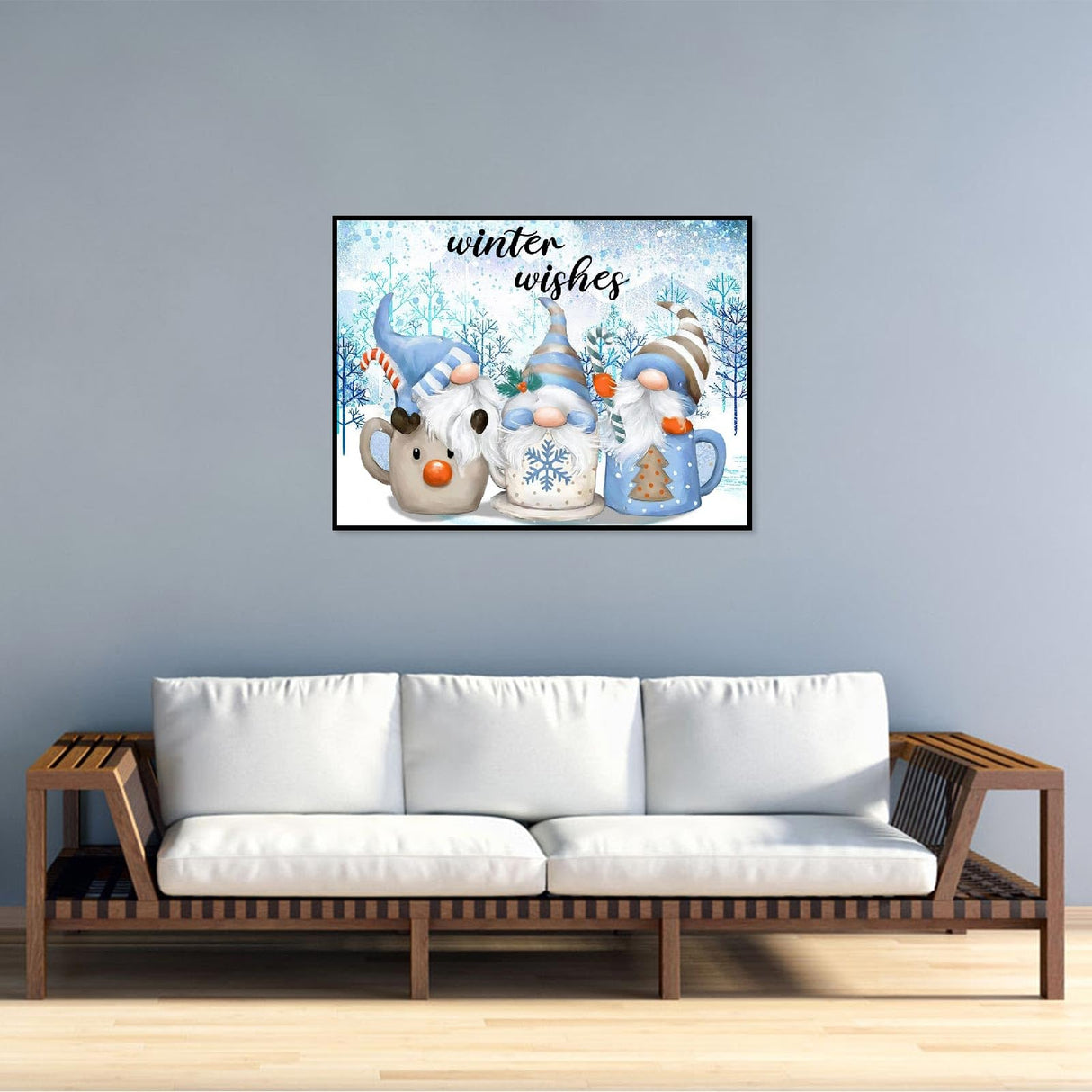 Gnomes Diamond Painting for Adults, Full Drill Round Gnomes DIY Diamond Art. Winter Diamond Painting Kits for Adults, Christmas Diamond Painting Kits 5D Gem Art Home Wall Decor 12x16inch. Generic