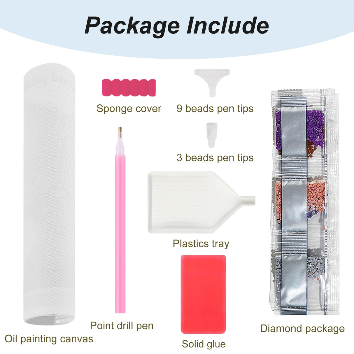 SJUTOUCI Diamond Painting Kits for Adults, Winter Diamond Art Kits for Beginners, 5D DIY Diamond Bead Dot Art, Full Drill Gem Craft Home Decor 12x12 inch, Snowscape SJUTOUCI