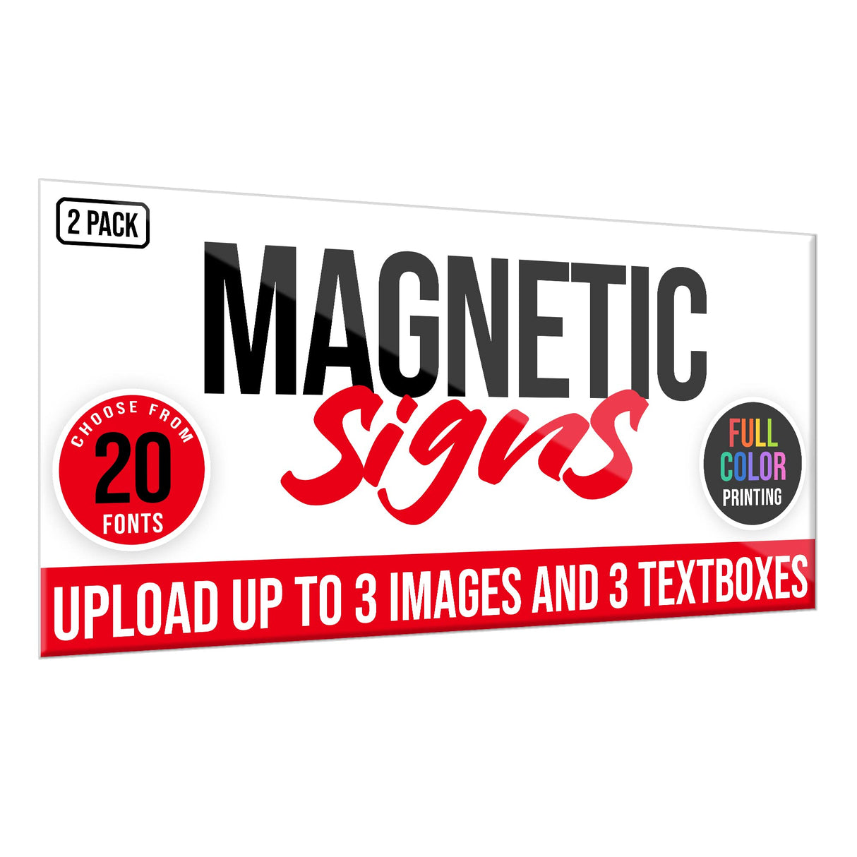 2-Pack,12"x24" Custom Magnet Signs in Full Color for Business and Advertising, 30 mil Customized Vinyl Car Magnets, Personalized Magnetic Sheets for Company Storefront & Vehicles (Design A) Basic Fundamentals